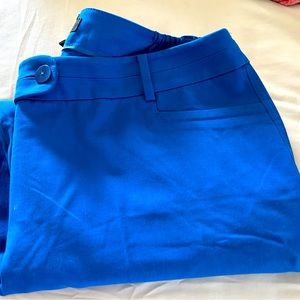 Royal blue crop pants